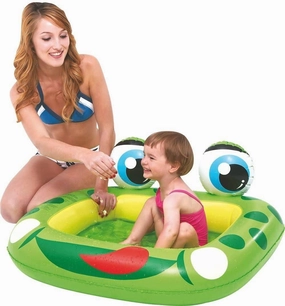 Inflatable Frog Baby Pool for Ages 1-3 Years