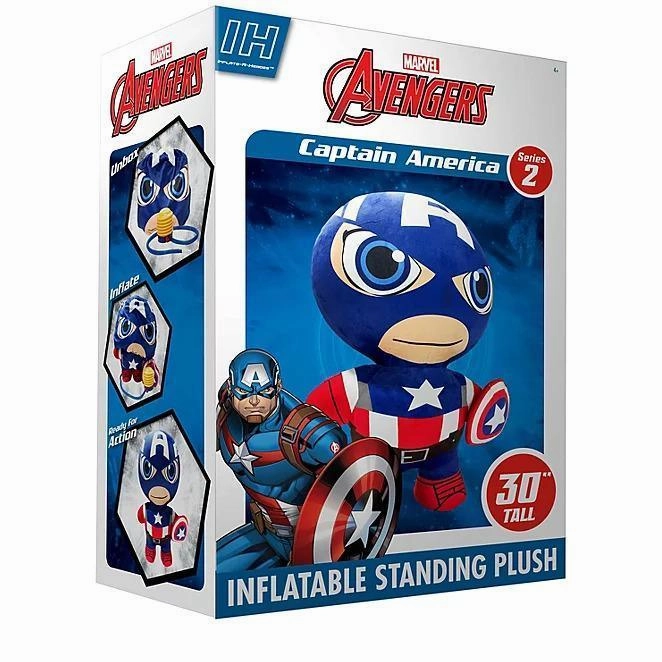 Inflate-A-Heroes Inflatable Plush - 30-Inch Captain America