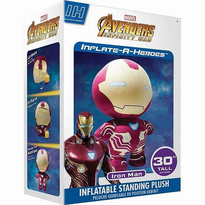 Inflate-A-Heroes Inflatable Plush - 30-Inch Iron Man