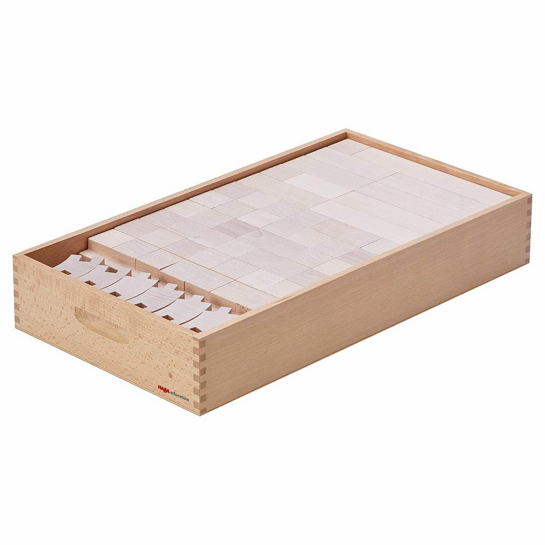 Interlocking Wooden Blocks Construction Set