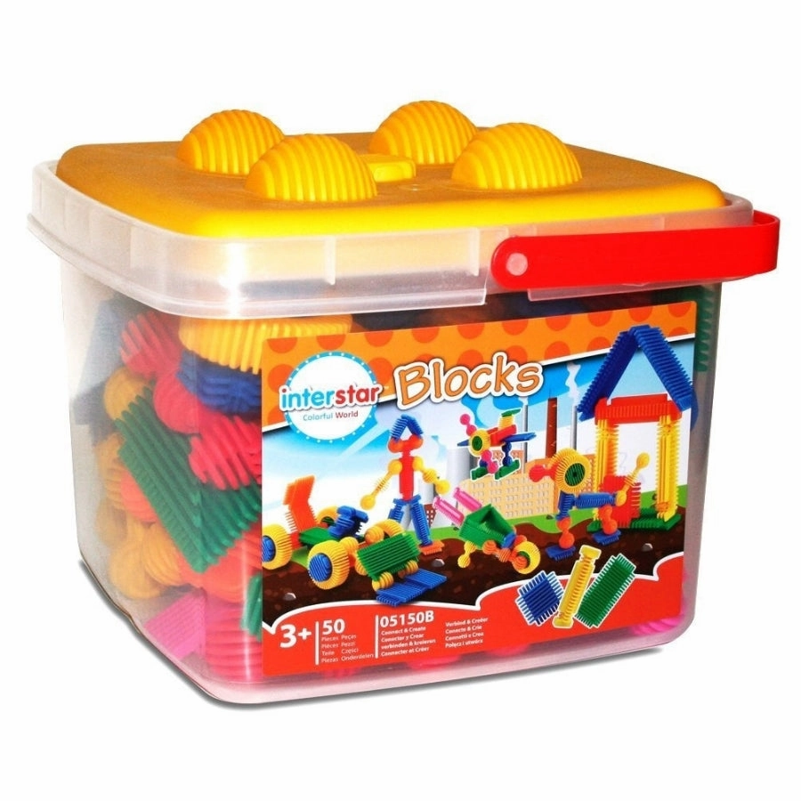 Interstar - Links and Blocks Pre School Set of 50 Pieces