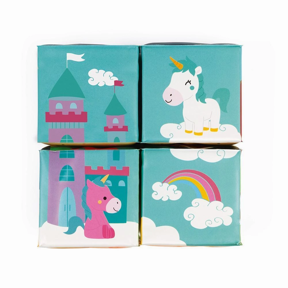 Janod 4 Bath Cubes 4-Piece Playset