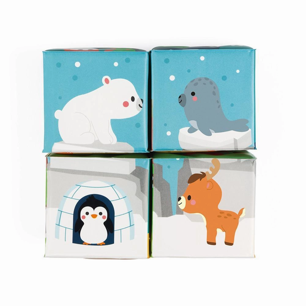 Janod 4 Bath Cubes 4-Piece Playset