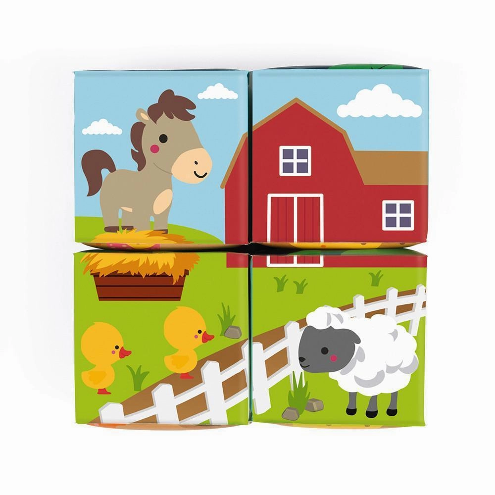 Janod 4 Bath Cubes 4-Piece Playset