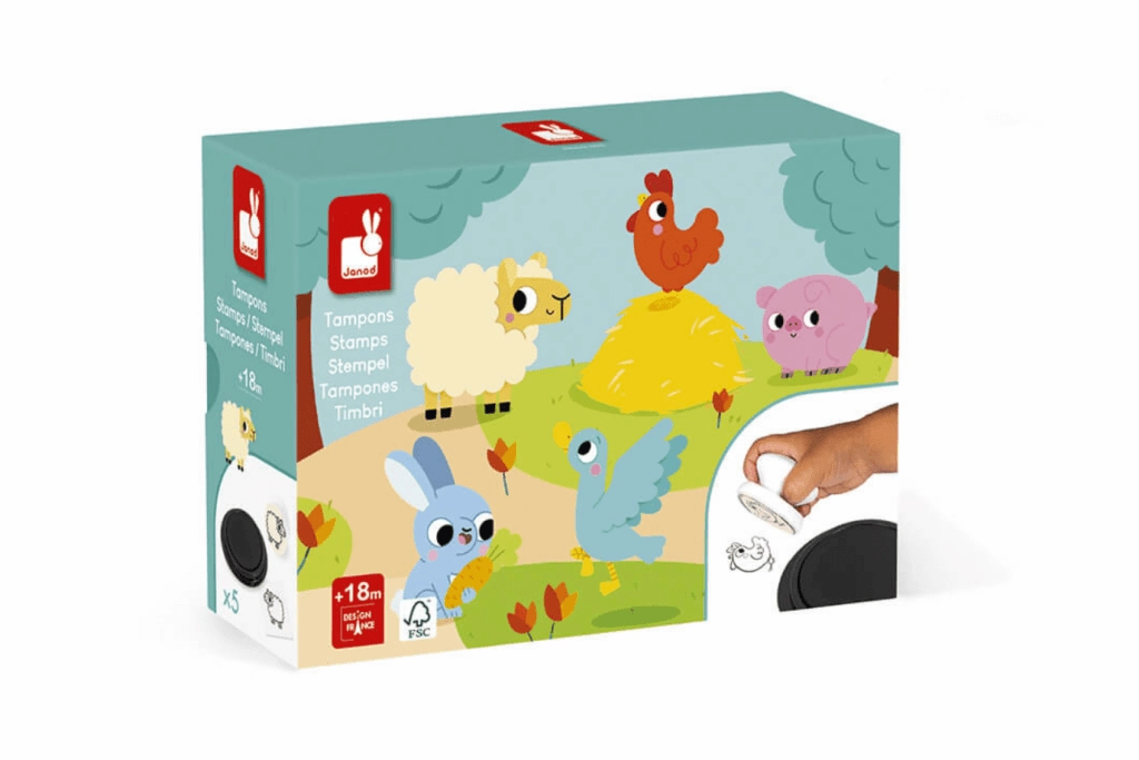 Janod Farm Stamp Set