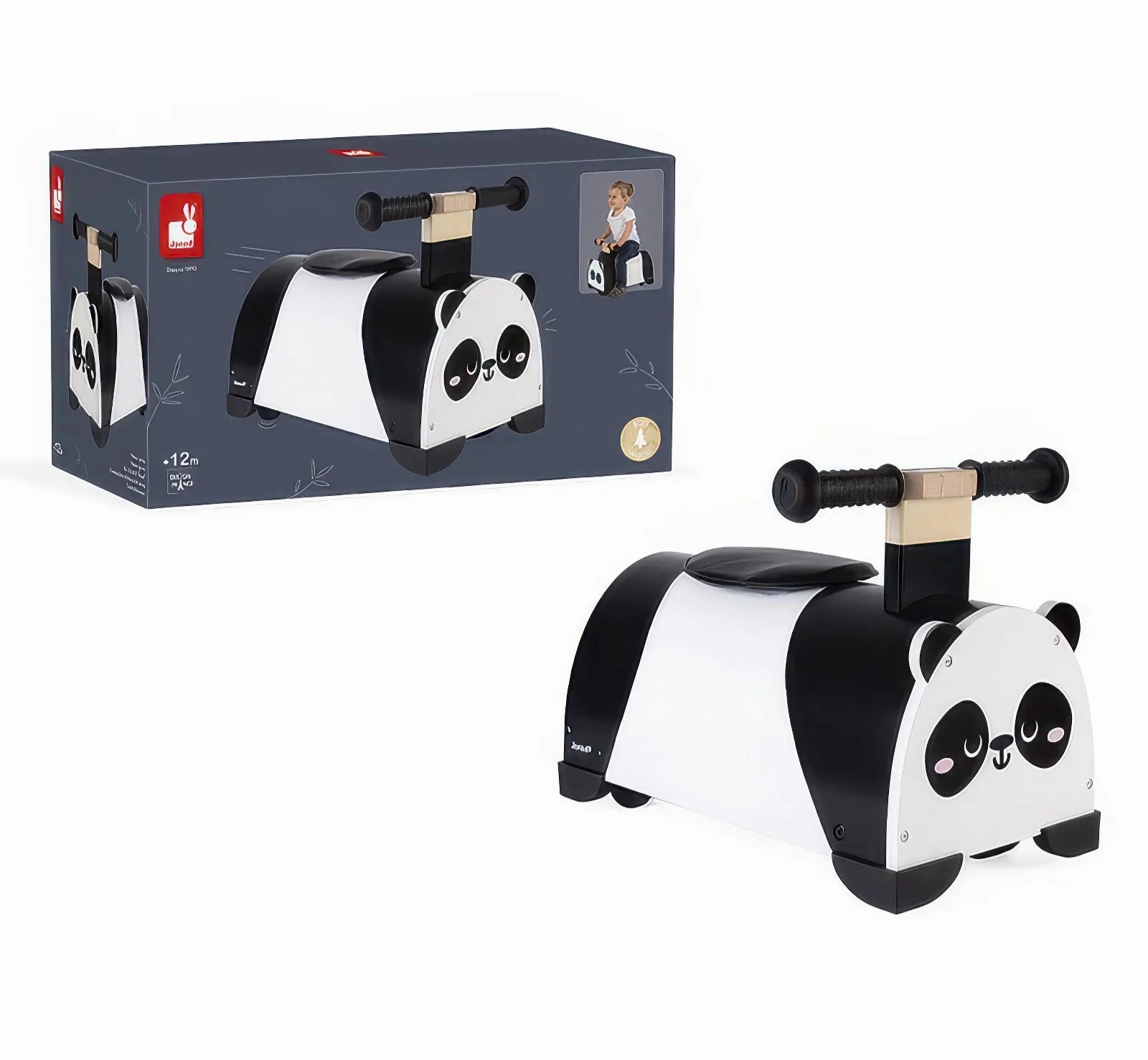 Janod Panda Wooden Ride-On