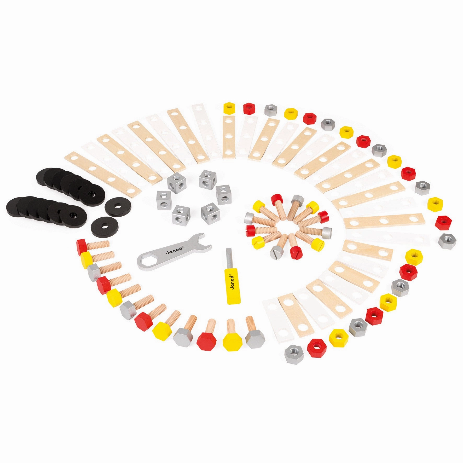 Janod Redmaster Bricolo DIY Barrel 100 pcs