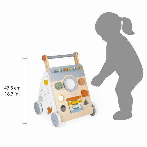 Janod Sweet Cocoon Wooden Multi-Activity Baby Walker