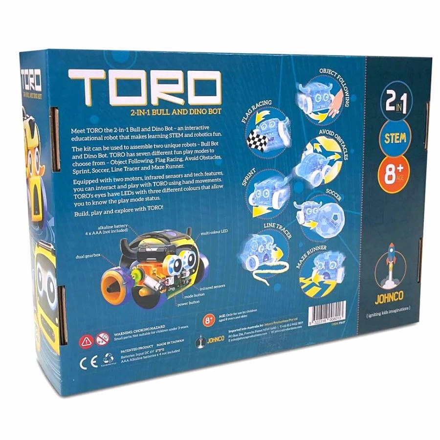 Johnco - Toro 2 in 1 Bull and Dino Bot Robot