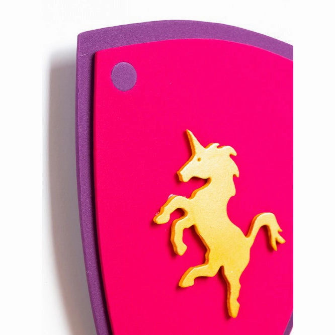 Kalid Medieval Shield Softik Pink S Unicorn