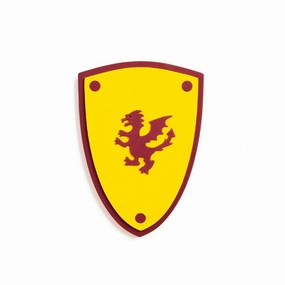 Kalid Medieval Shield Softik Yellow S Dragon
