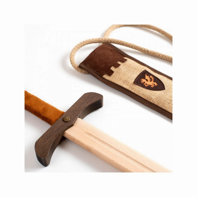 Kalid Medieval Sword Kamelot Natural S  Felt Pouch Brown