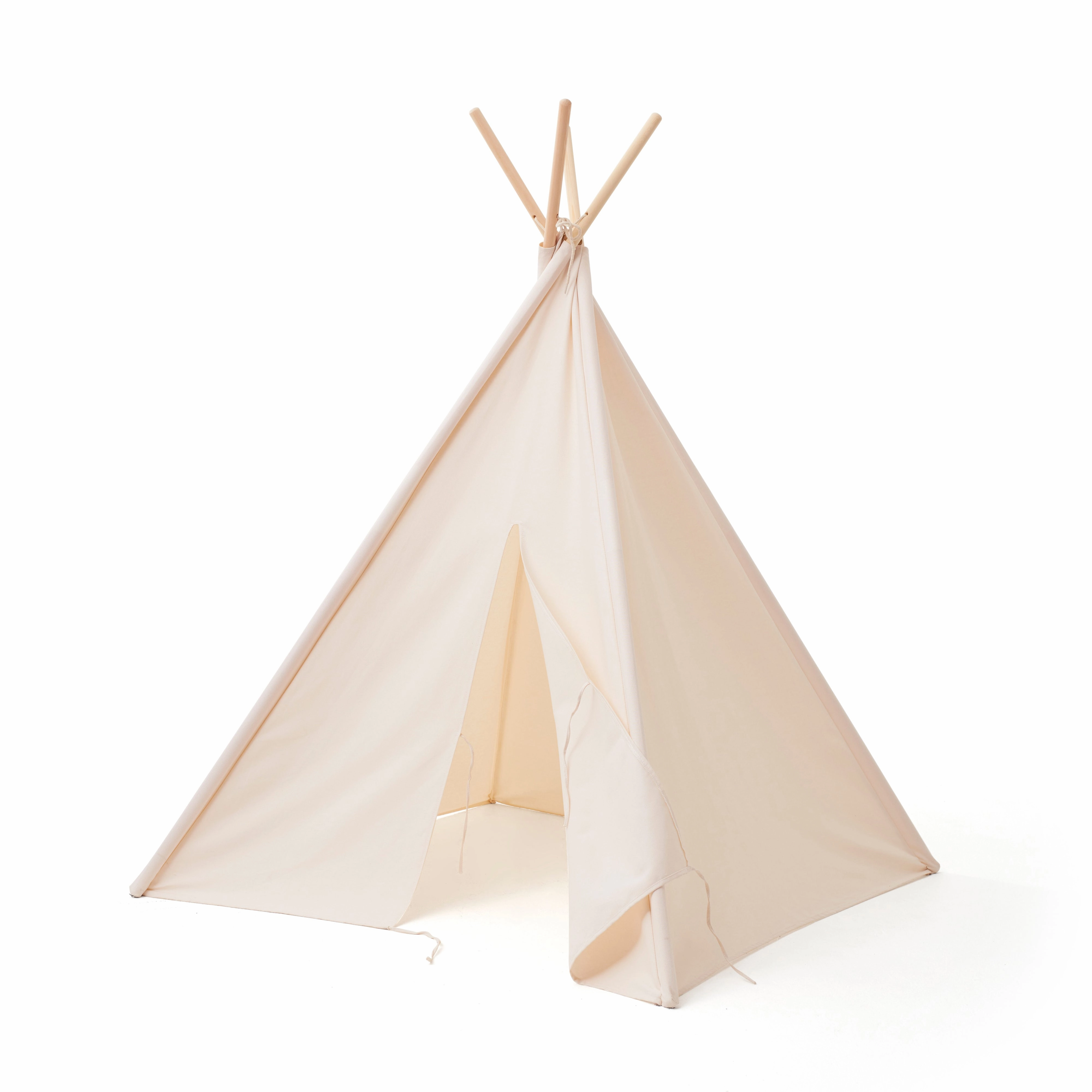 Kid's Concept Tipi Tent Off White 110x110x160cm