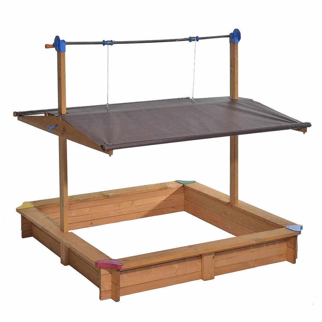 Kids Wooden Sandbox with Cover