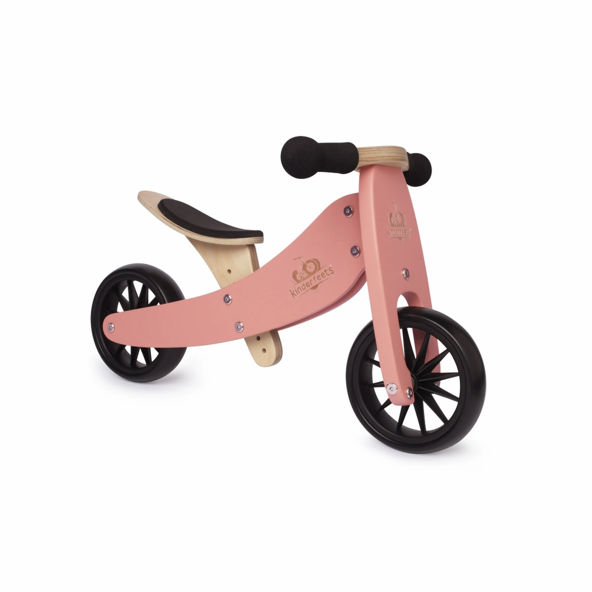 Kinderfeets Tiny Tot 2 in 1 Balance Bike - Coral
