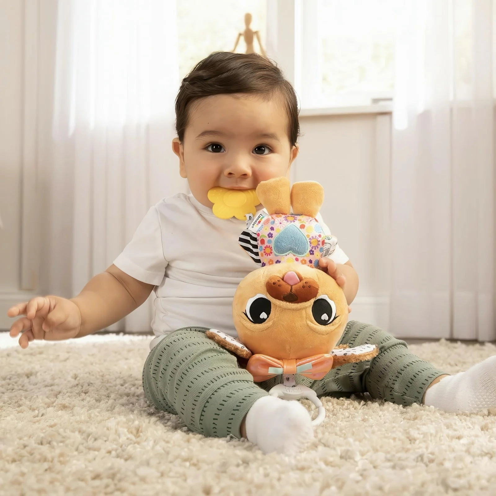 Lamaze Lovey the Pug - Clip and Go Baby Pram Toy