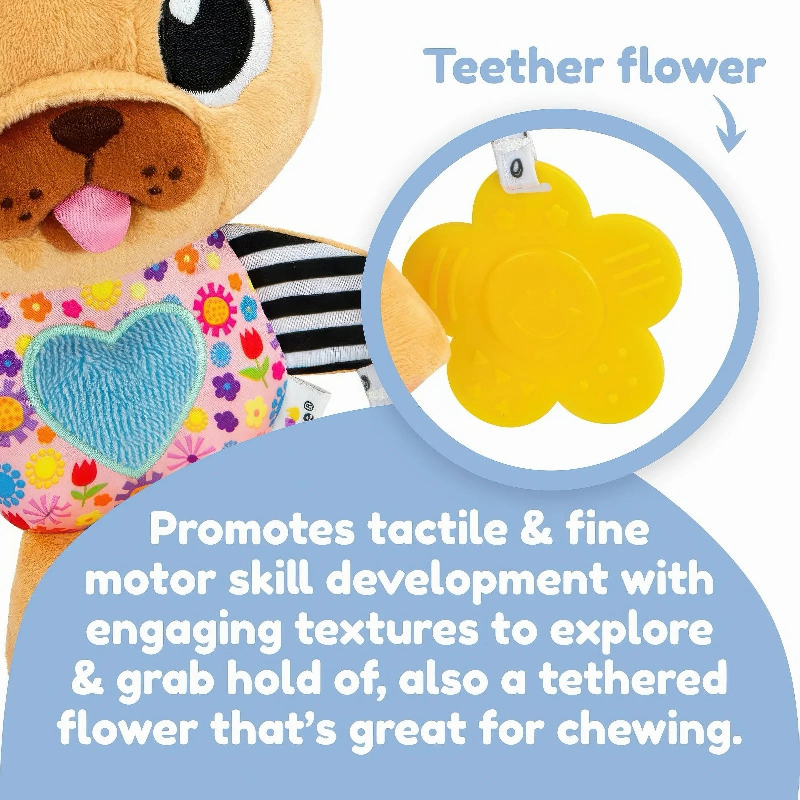 Lamaze Lovey the Pug - Clip and Go Baby Pram Toy