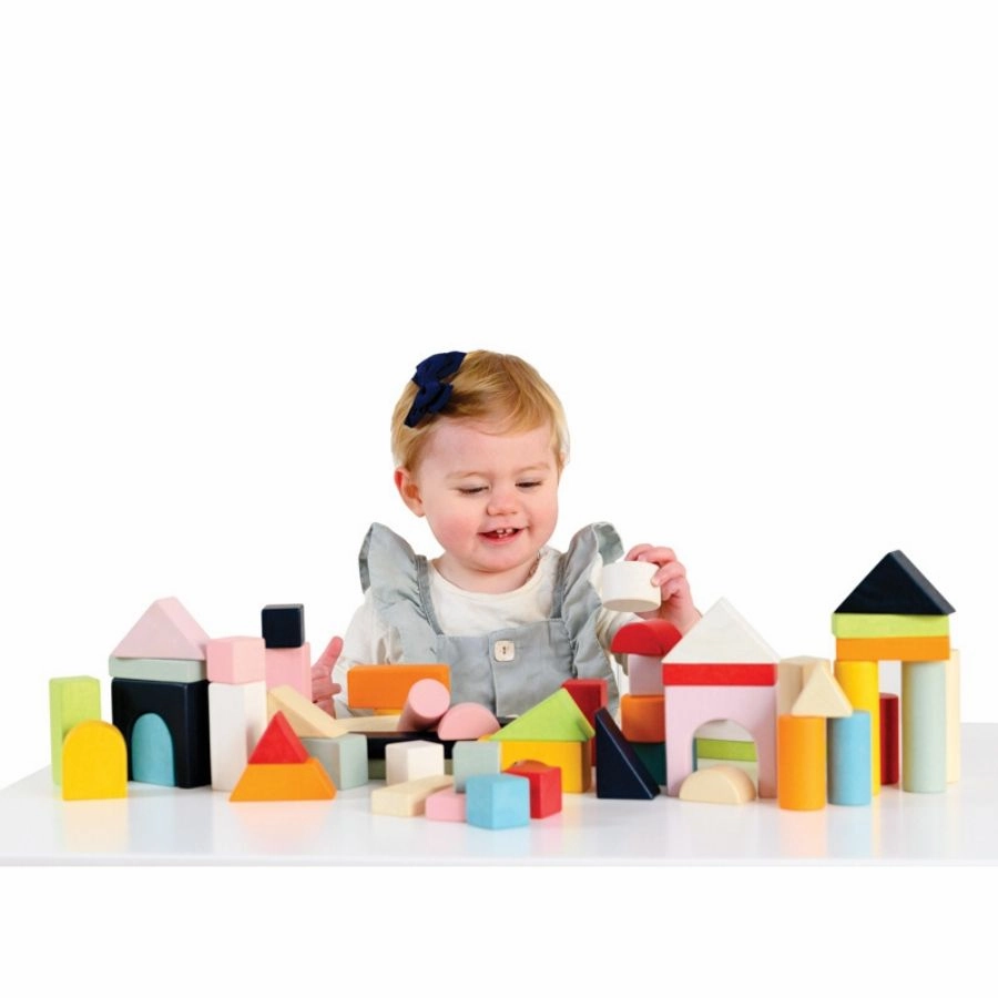 Le Toy Van - Petilou 60 Piece Building Blocks Set and Bag