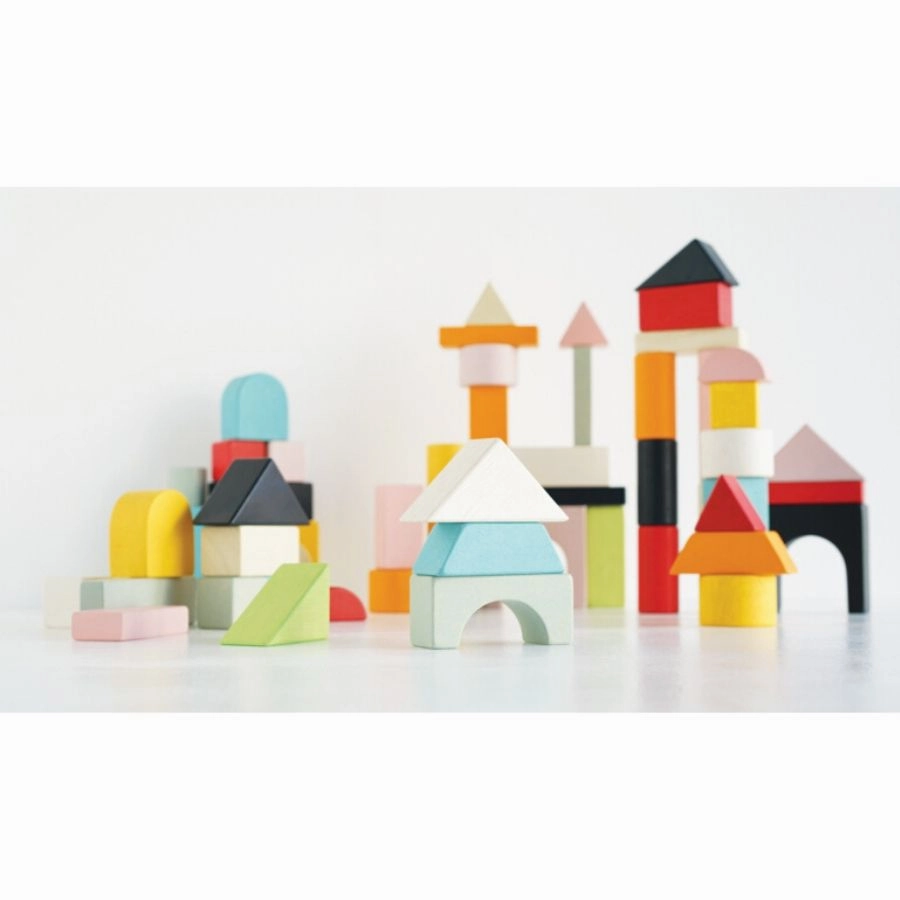 Le Toy Van - Petilou 60 Piece Building Blocks Set and Bag
