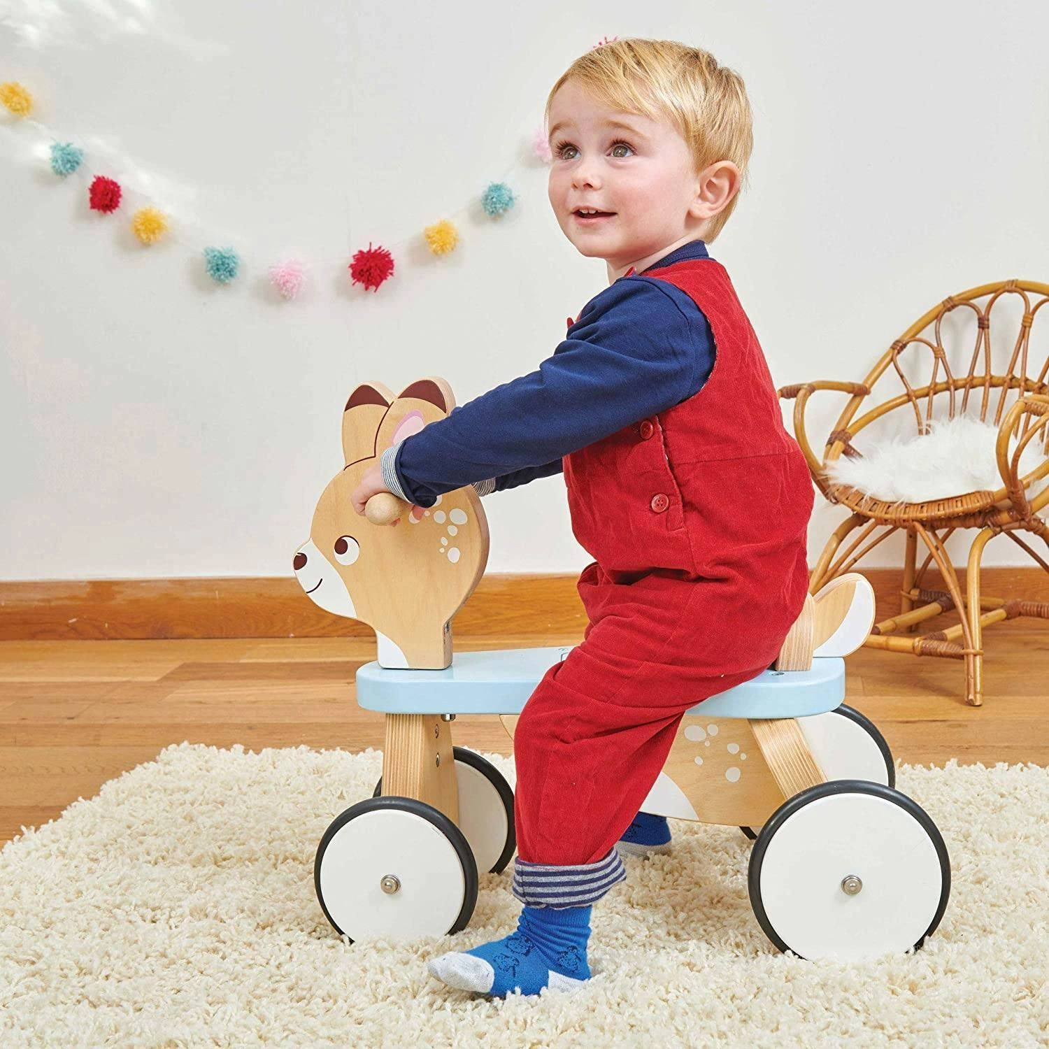 Le Toy Van - Petilou Wooden Ride On Deer Push Along
