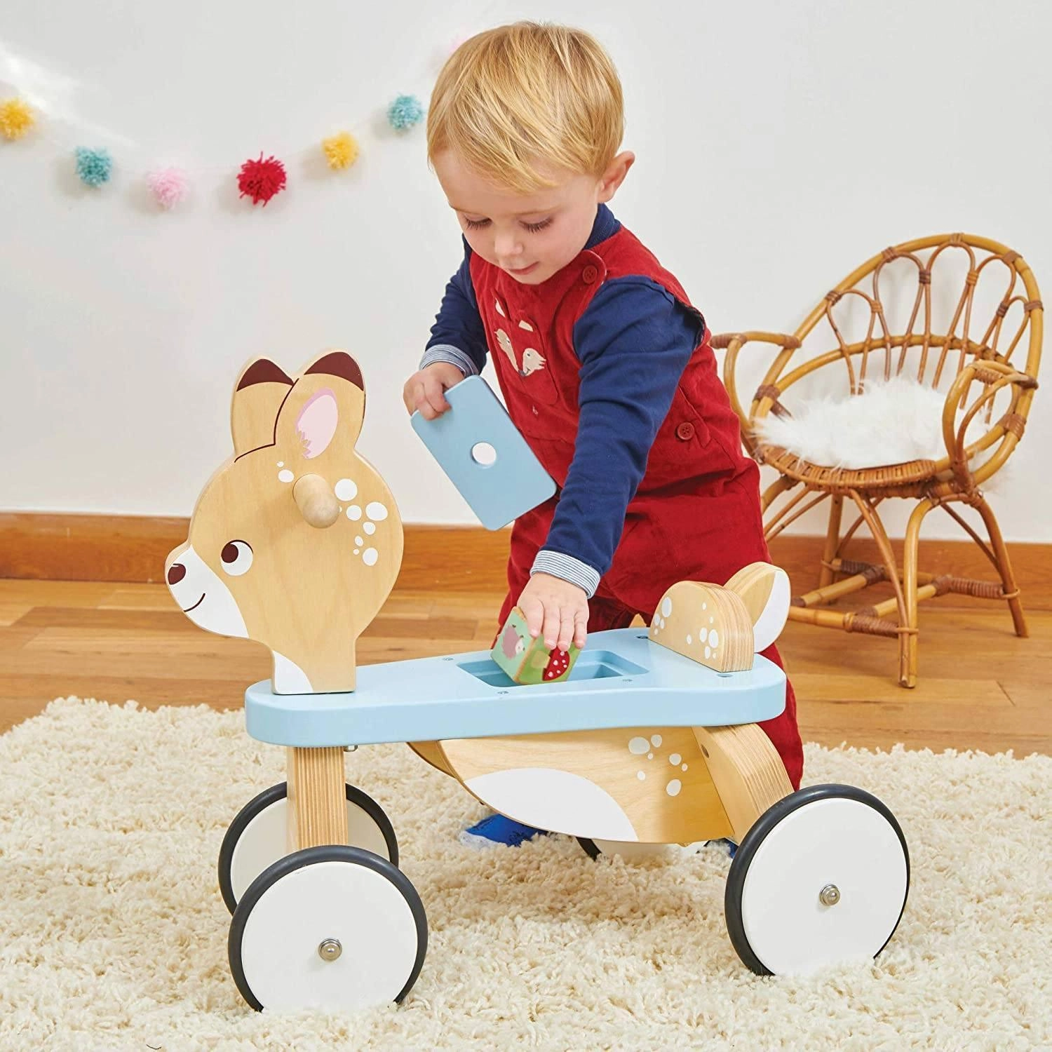 Le Toy Van - Petilou Wooden Ride On Deer Push Along