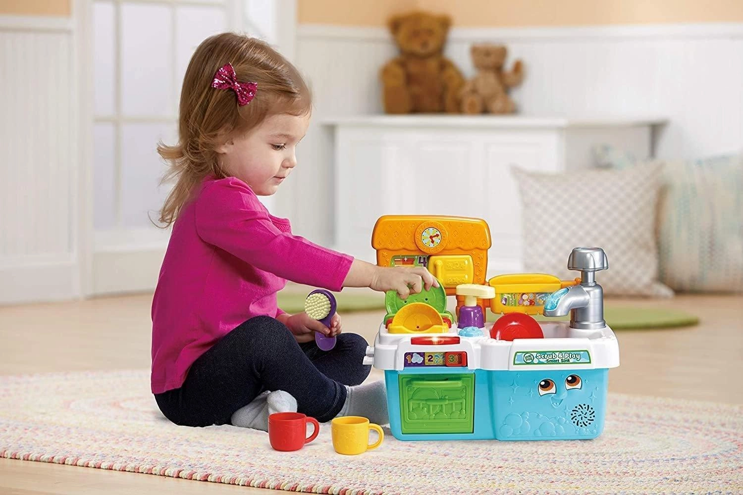 LeapFrog Scrub & Play Toy Sink Toy, Play Kitchen & Accessories