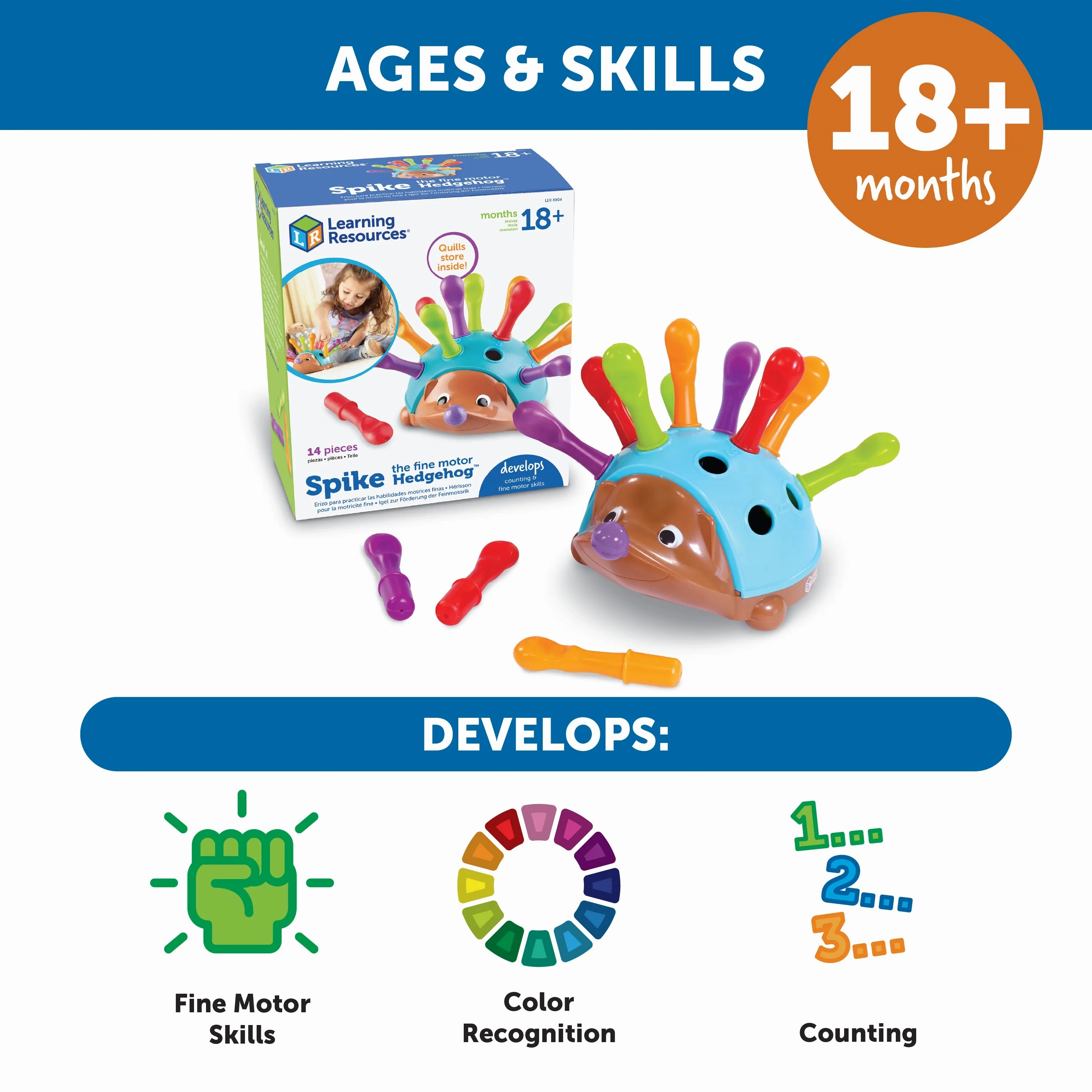 Learning Resources Spike The Fine Motor Hedgehog