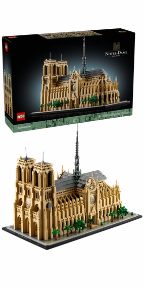 LEGO Architecture Landmarks Collection: Notre-Dame de Paris, Architectural Model Kit 21061