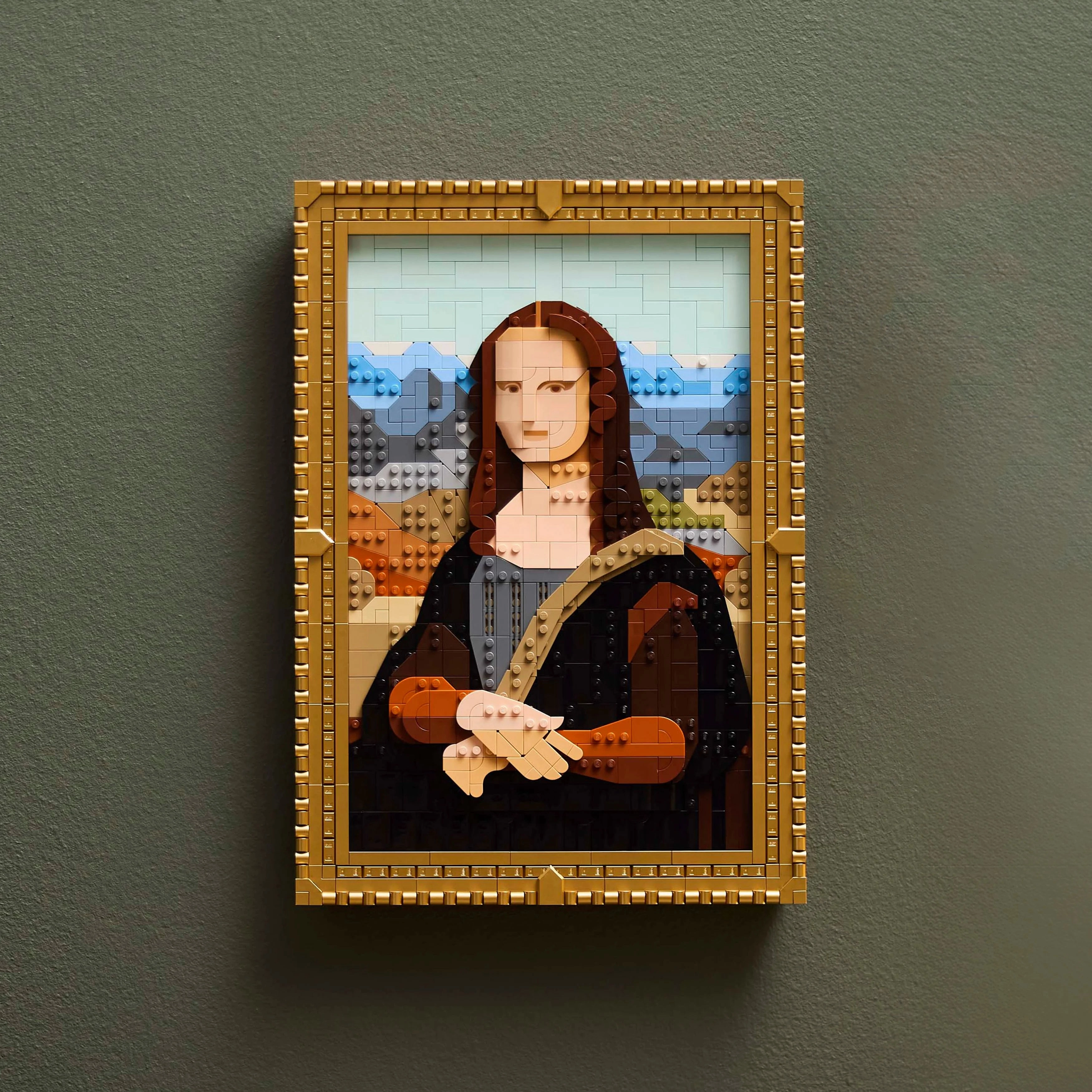 LEGO Art Mona Lisa Painting, Leonardo da Vinci Artwork Building Set, Home Decor Idea 31213