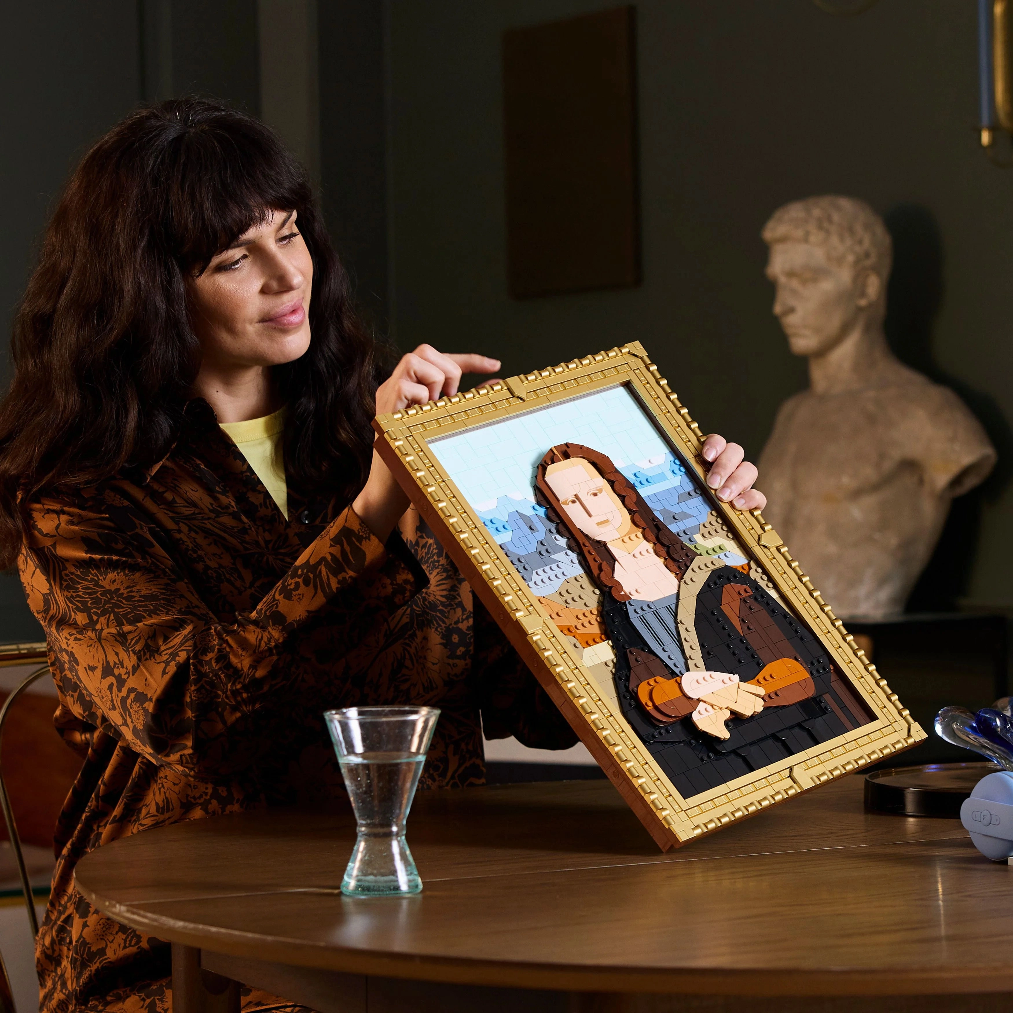LEGO Art Mona Lisa Painting, Leonardo da Vinci Artwork Building Set, Home Decor Idea 31213