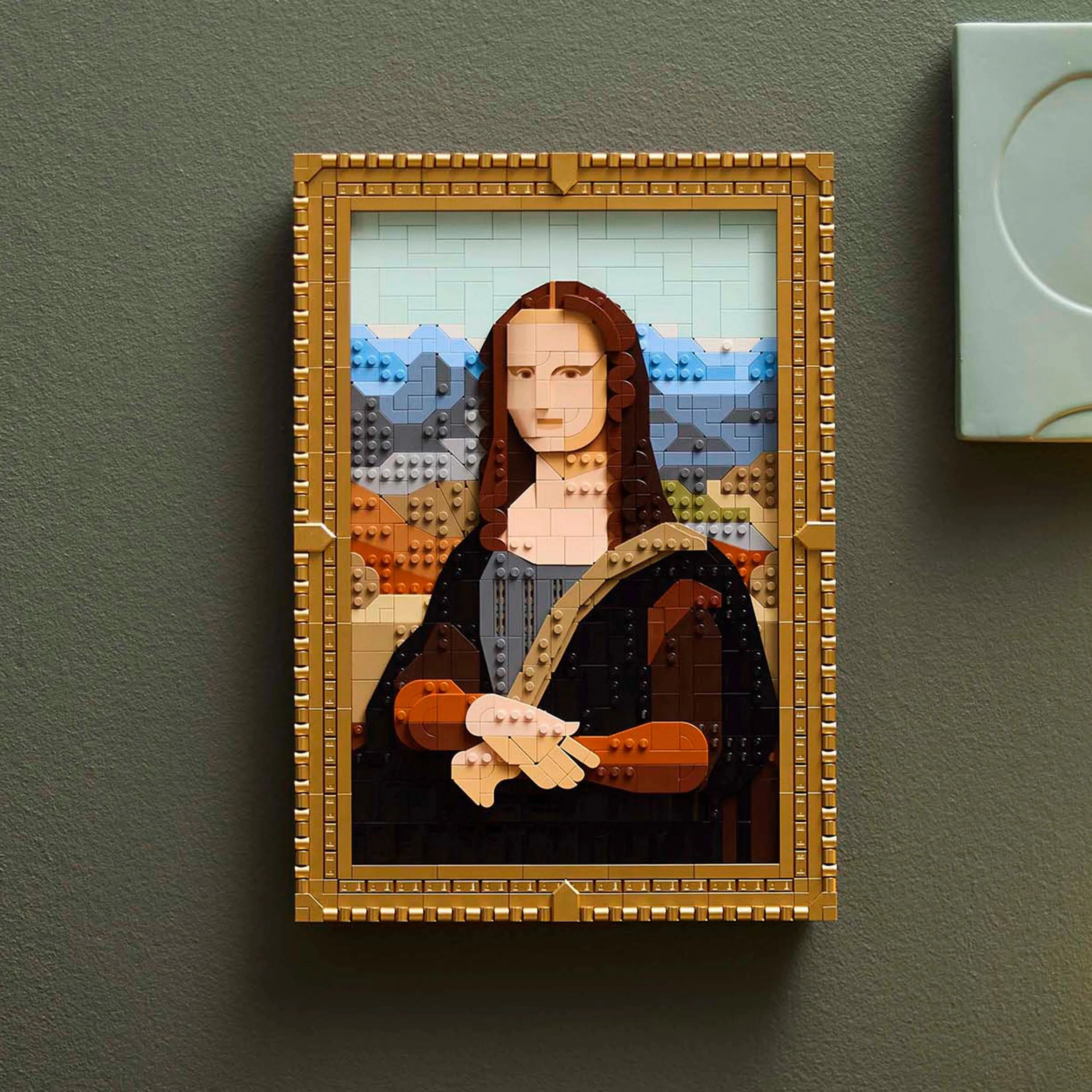 LEGO Art Mona Lisa Painting, Leonardo da Vinci Artwork Building Set, Home Decor Idea 31213