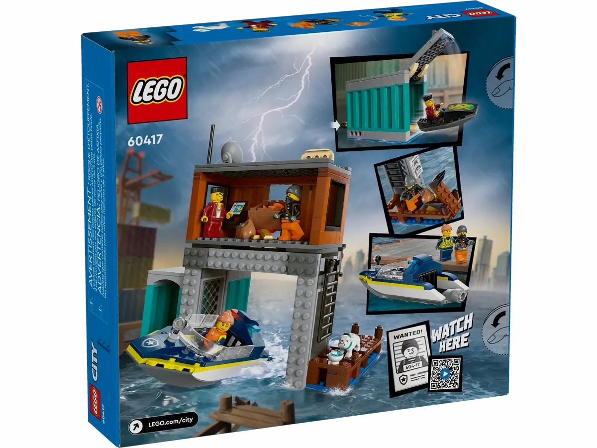 LEGO City Police Speedboat and Crooks Hideout