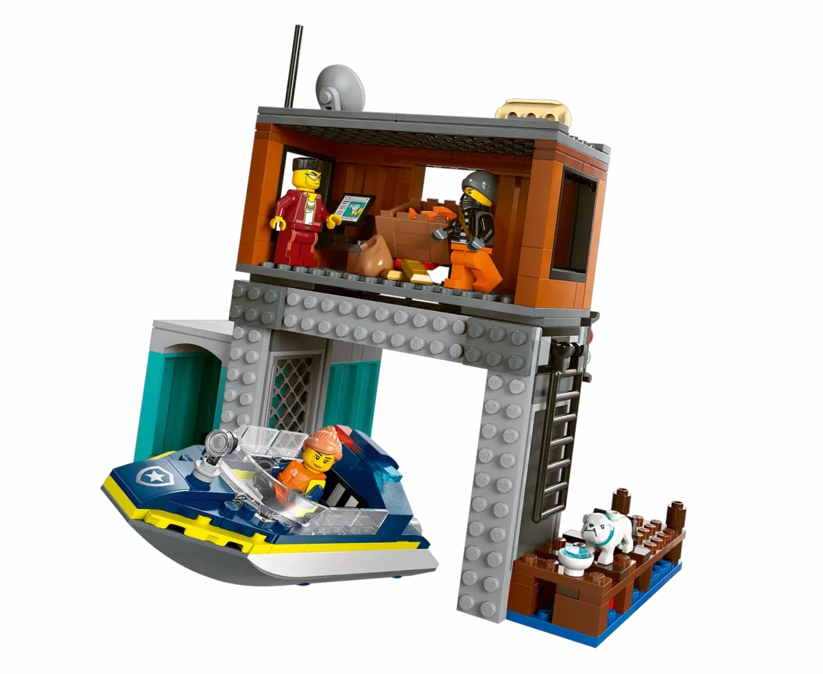 LEGO City Police Speedboat and Crooks Hideout