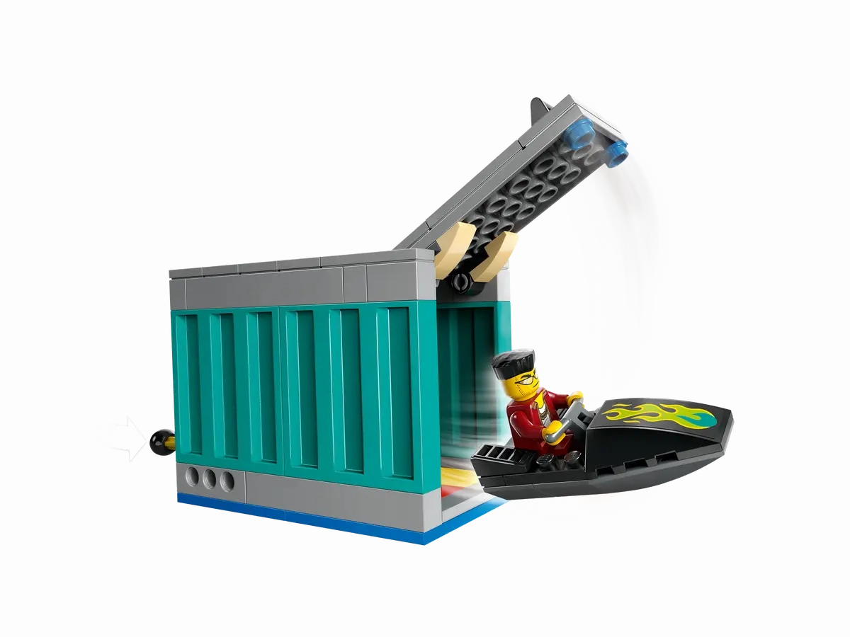 LEGO City Police Speedboat and Crooks Hideout