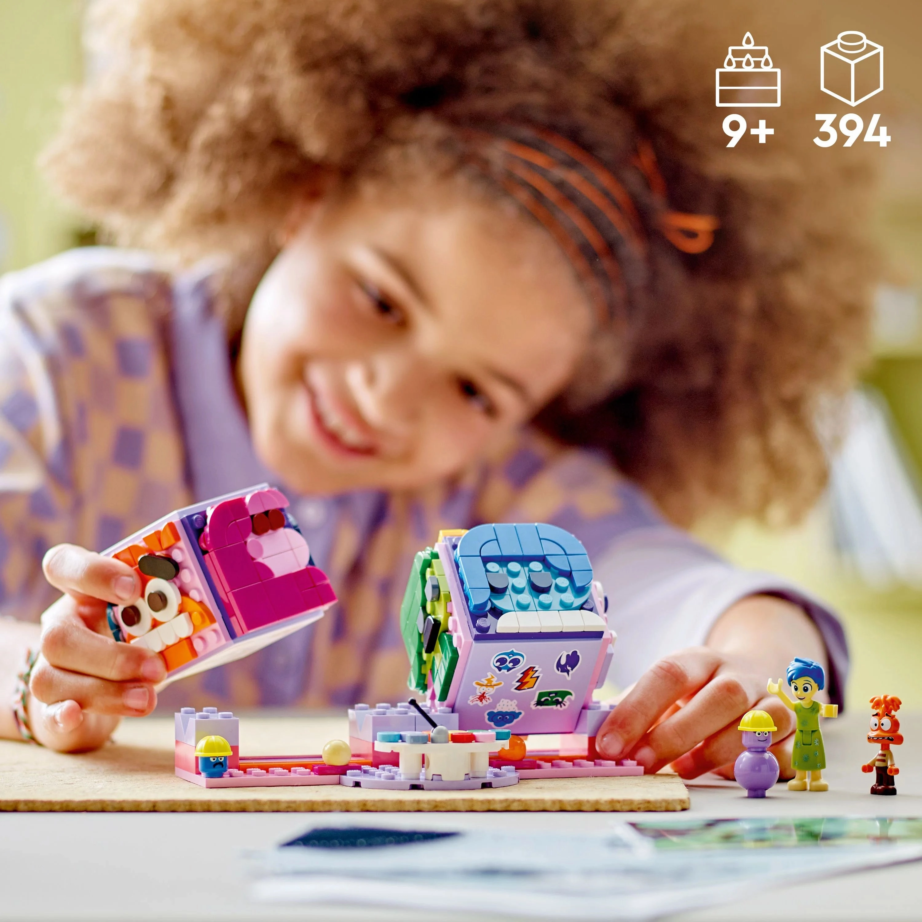 LEGO  Disney Inside Out 2 Mood Cubes from Pixar, Kids Building Kit with Joy and Anxiety 43248