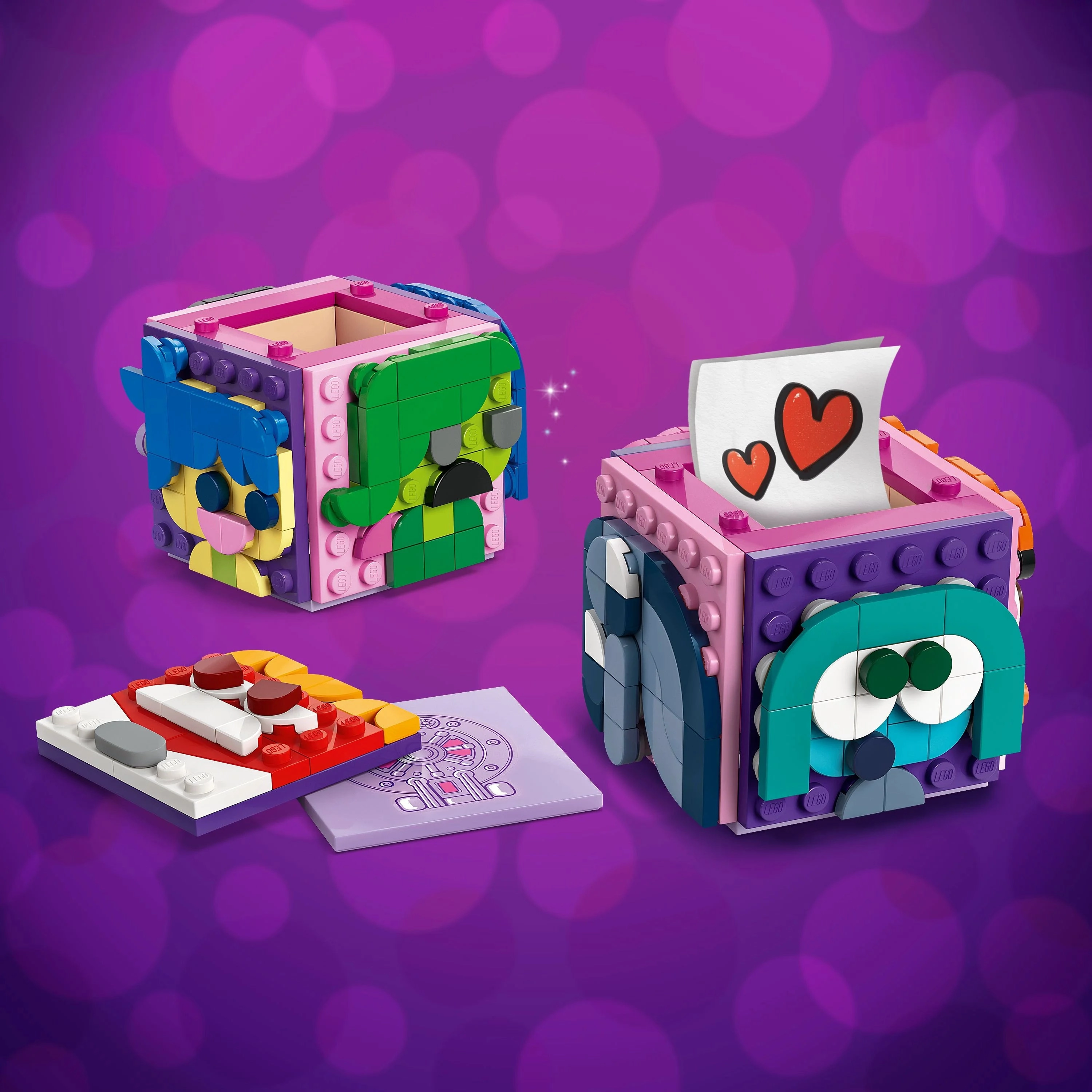 LEGO  Disney Inside Out 2 Mood Cubes from Pixar, Kids Building Kit with Joy and Anxiety 43248