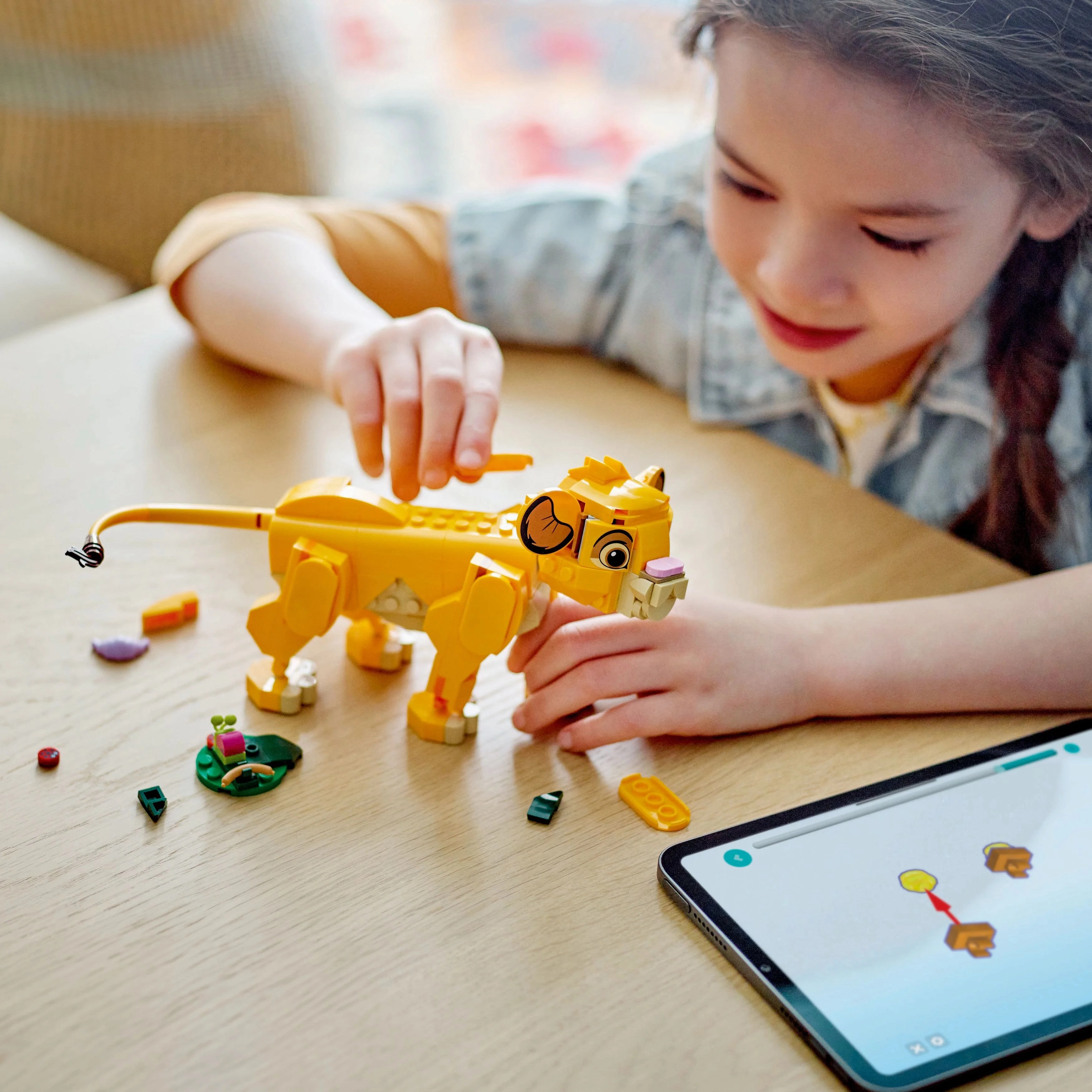 LEGO  Disney Simba the Lion King Cub Buildable Toy, Fun Construction Playset Gift Idea 43243