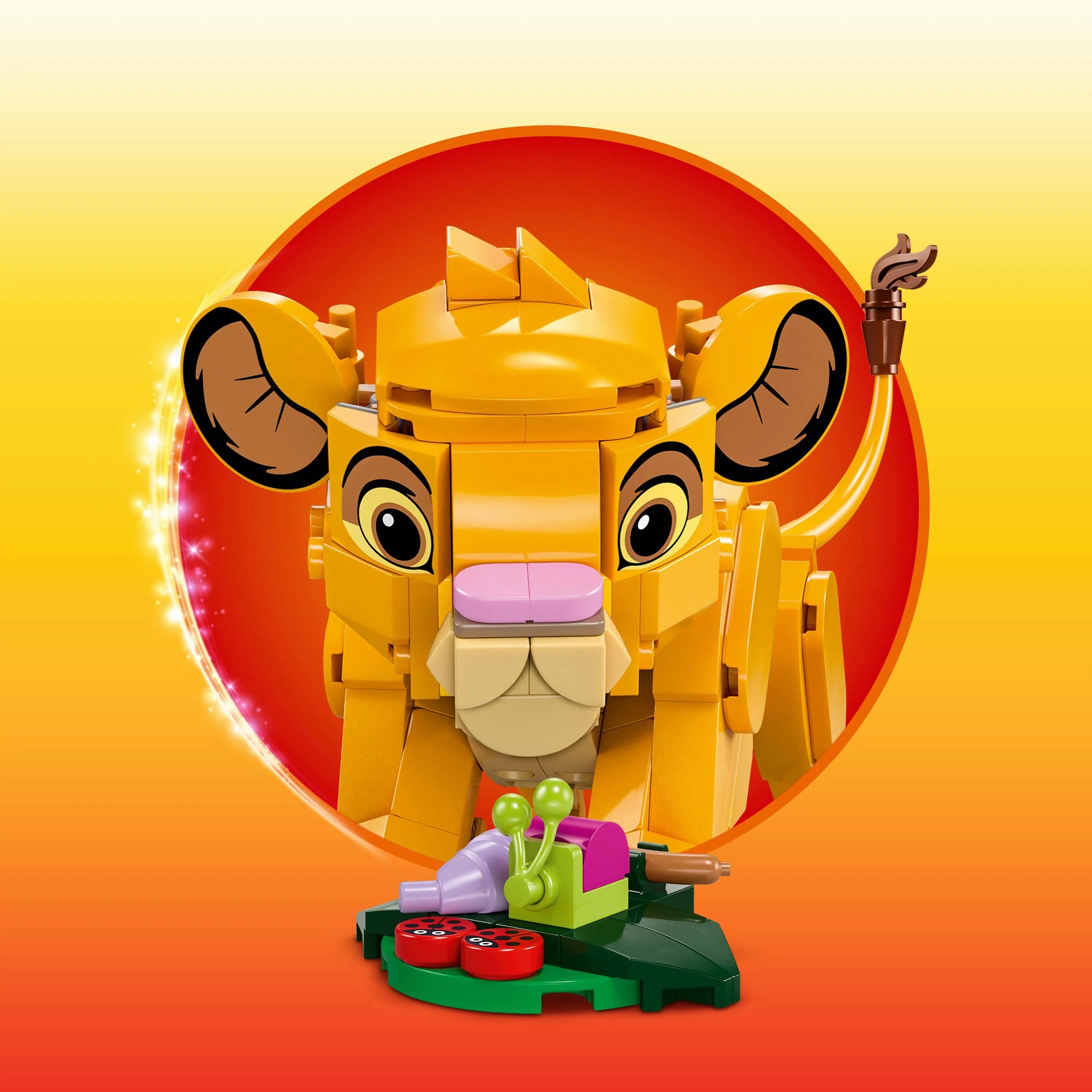 LEGO  Disney Simba the Lion King Cub Buildable Toy, Fun Construction Playset Gift Idea 43243