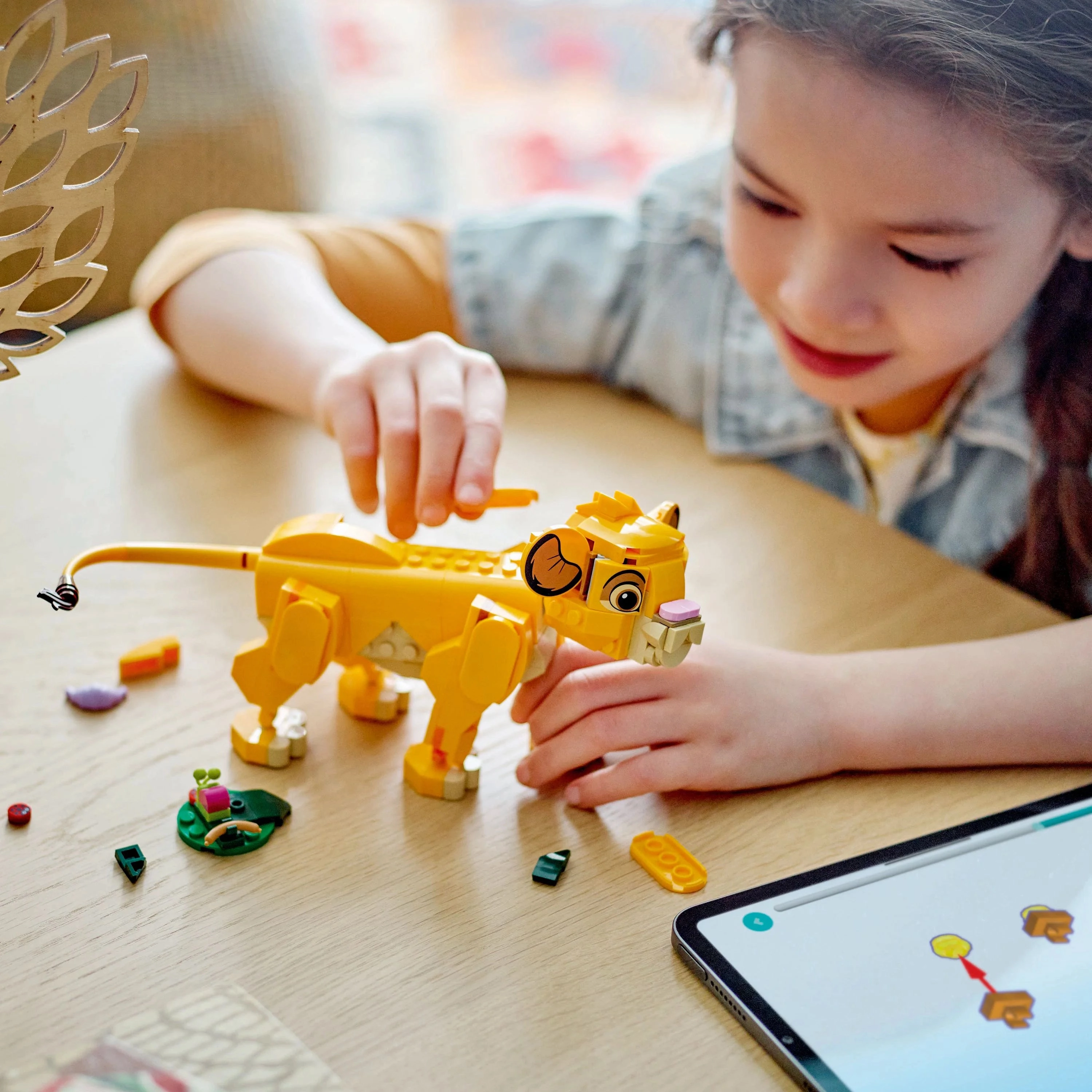 LEGO  Disney Simba the Lion King Cub Buildable Toy, Fun Construction Playset Gift Idea 43243