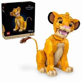 LEGO  Disney Young Simba the Lion King, Collectible Creative Animal Figure Building Set 43247
