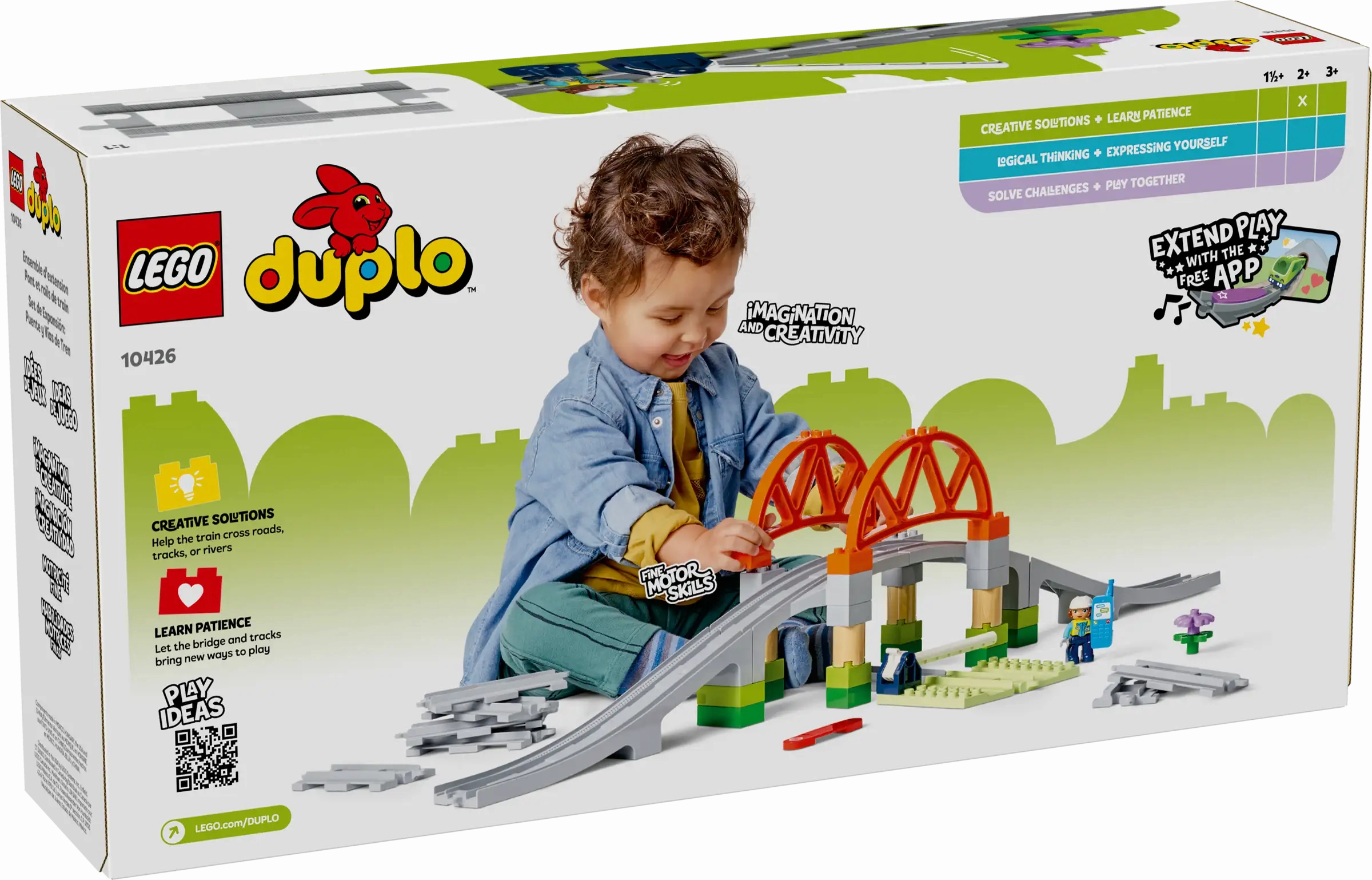 LEGO DUPLO 10246 Train Bridge and Tracks Expansion Set