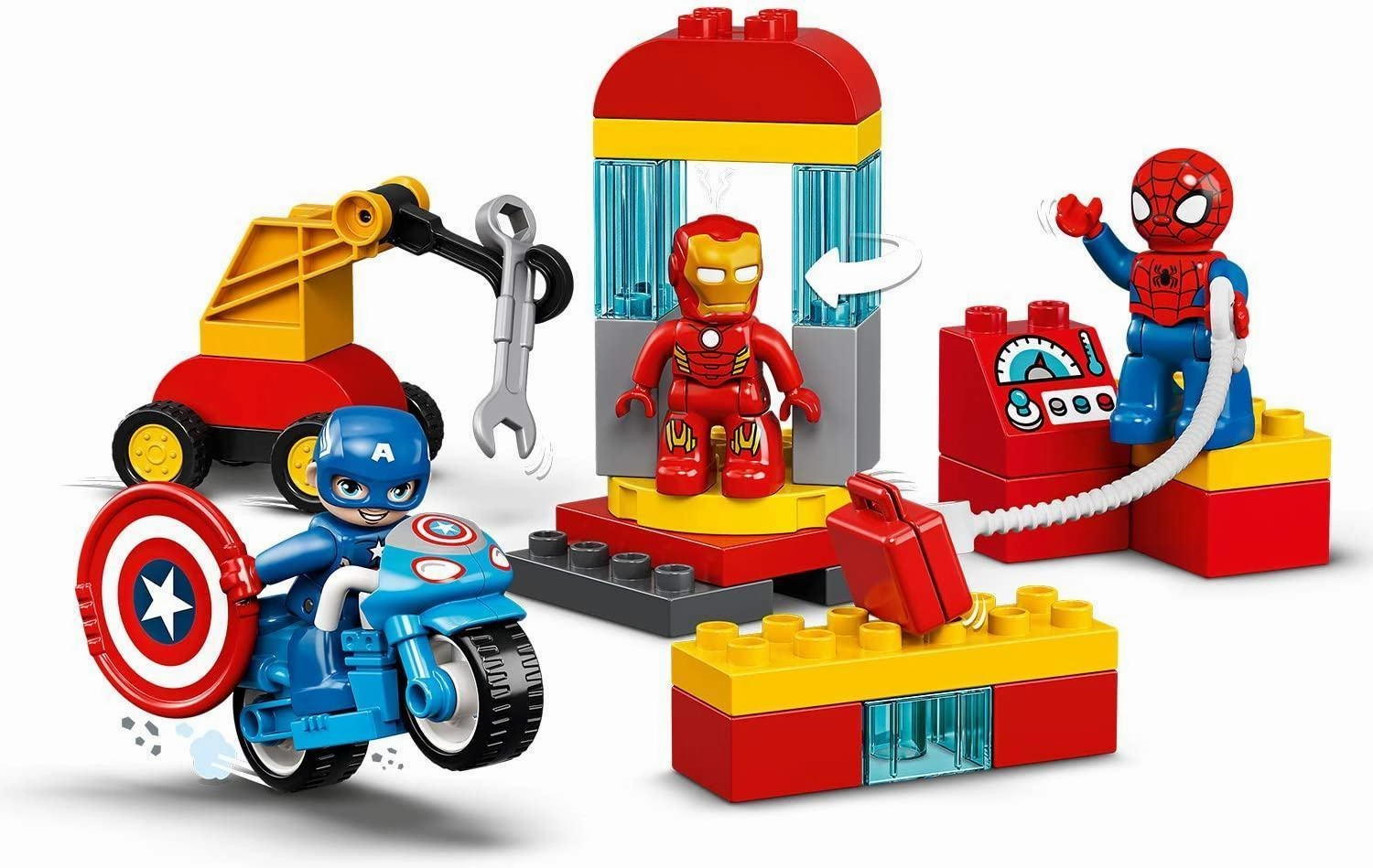 LEGO DUPLO 10921 Marvel Super Heroes Lab with Spiderman, Ironman and Captain America