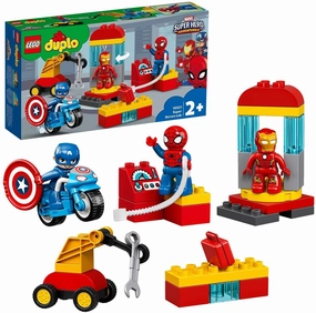 LEGO DUPLO 10921 Marvel Super Heroes Lab with Spiderman, Ironman and Captain America