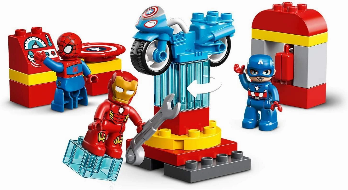 LEGO DUPLO 10921 Marvel Super Heroes Lab with Spiderman, Ironman and Captain America