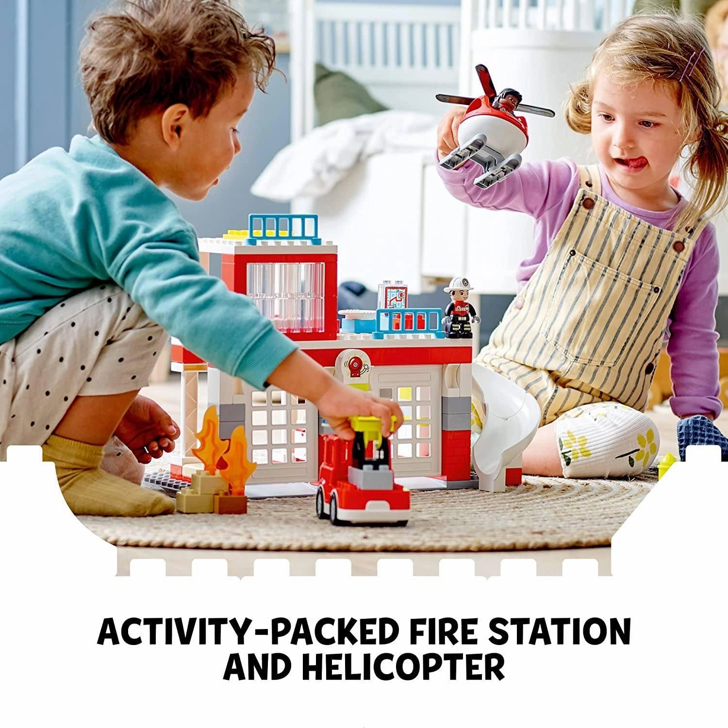 LEGO DUPLO 10970 Fire Station & Helicopter