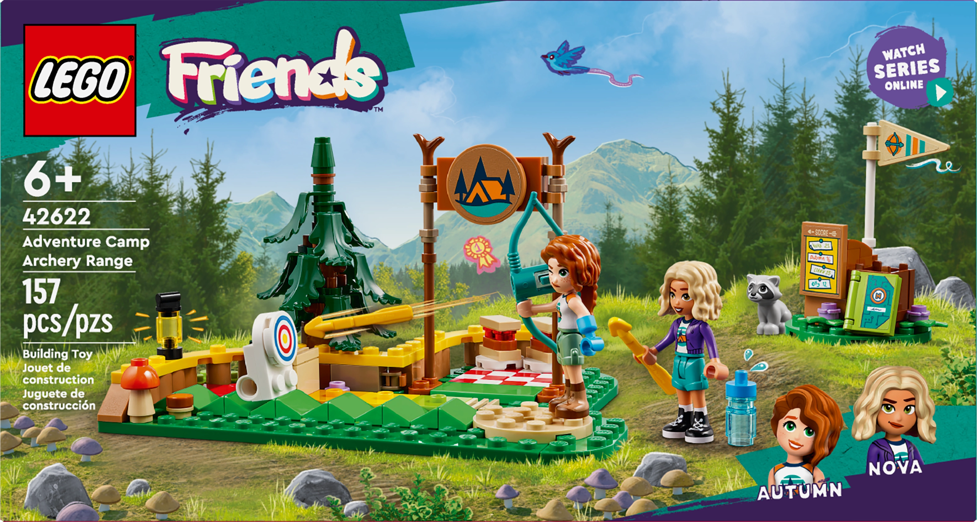 LEGO Friends Adventure Camp Archery Range, Imaginative Role-Play Building Toy for Kids 42622