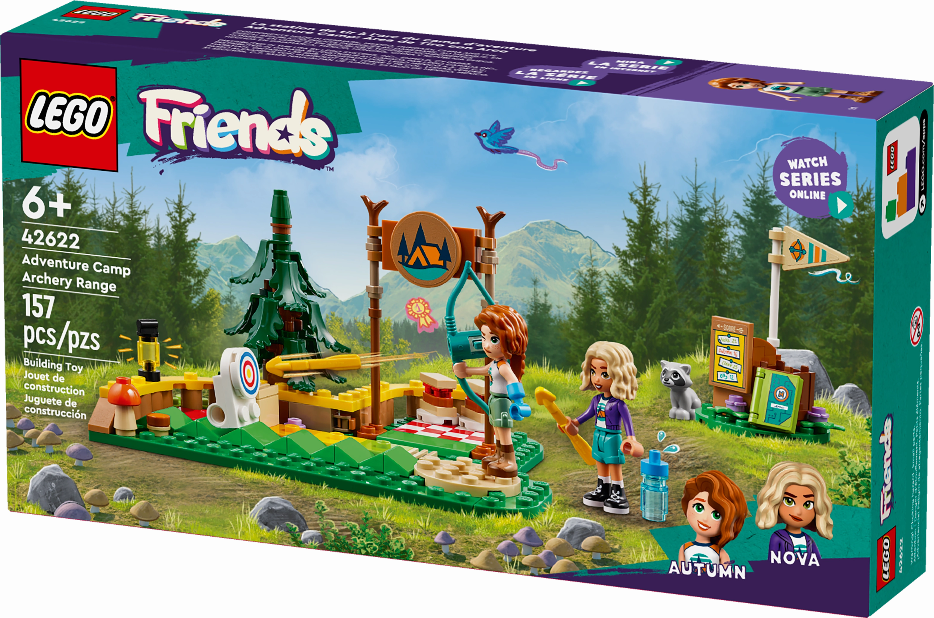 LEGO Friends Adventure Camp Archery Range, Imaginative Role-Play Building Toy for Kids 42622