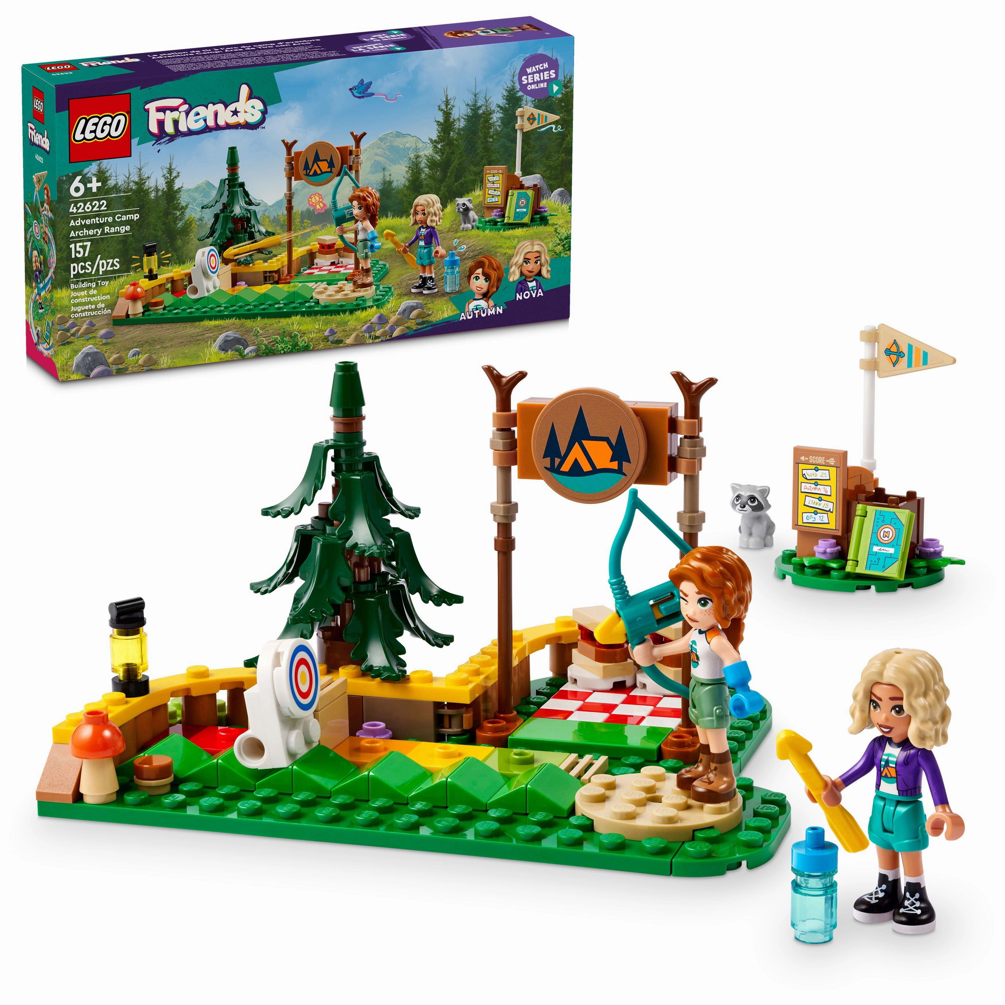 LEGO Friends Adventure Camp Archery Range, Imaginative Role-Play Building Toy for Kids 42622