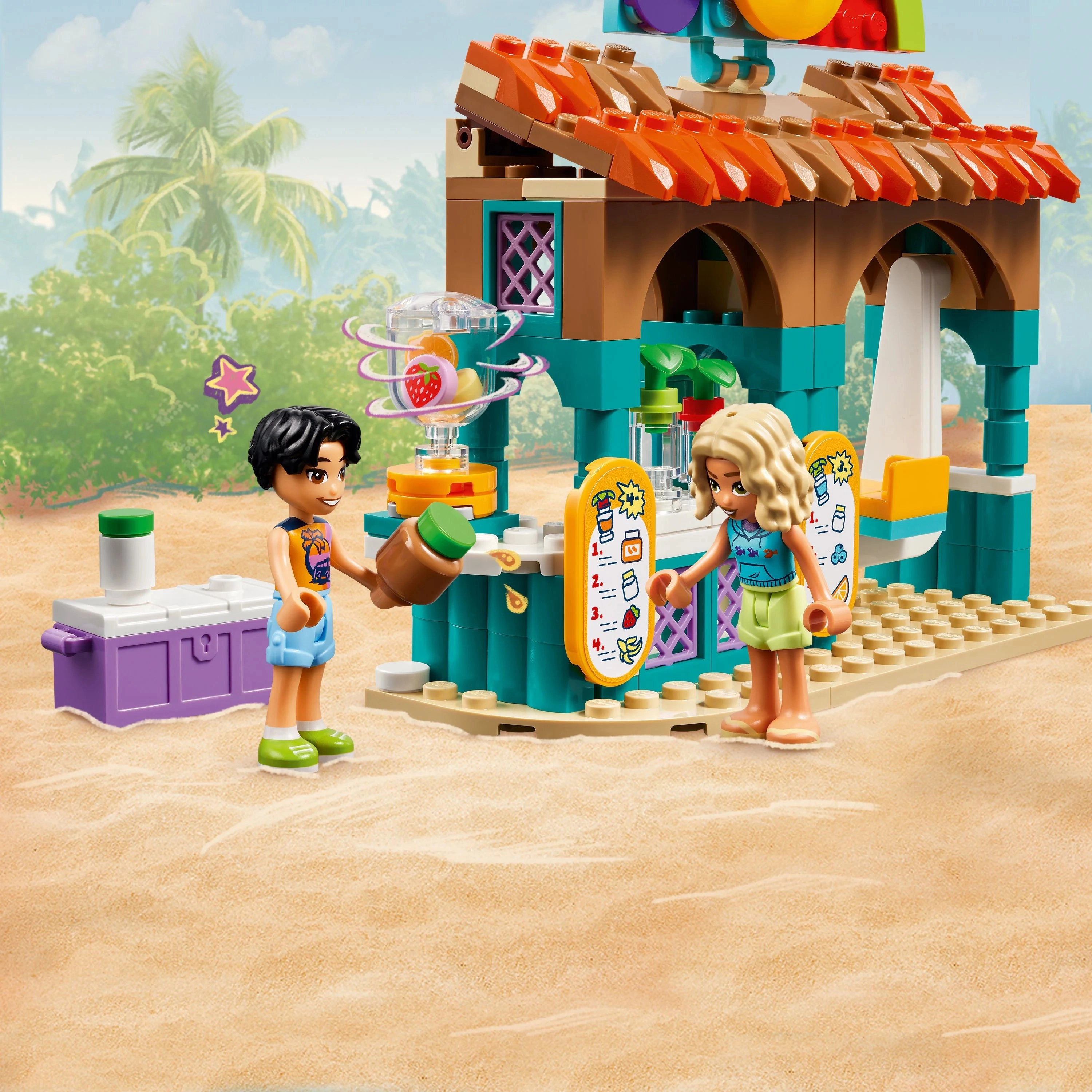 LEGO Friends Beach Smoothie Stand, Kids Play Food Set, Gift Idea for Girls and Boys 42625