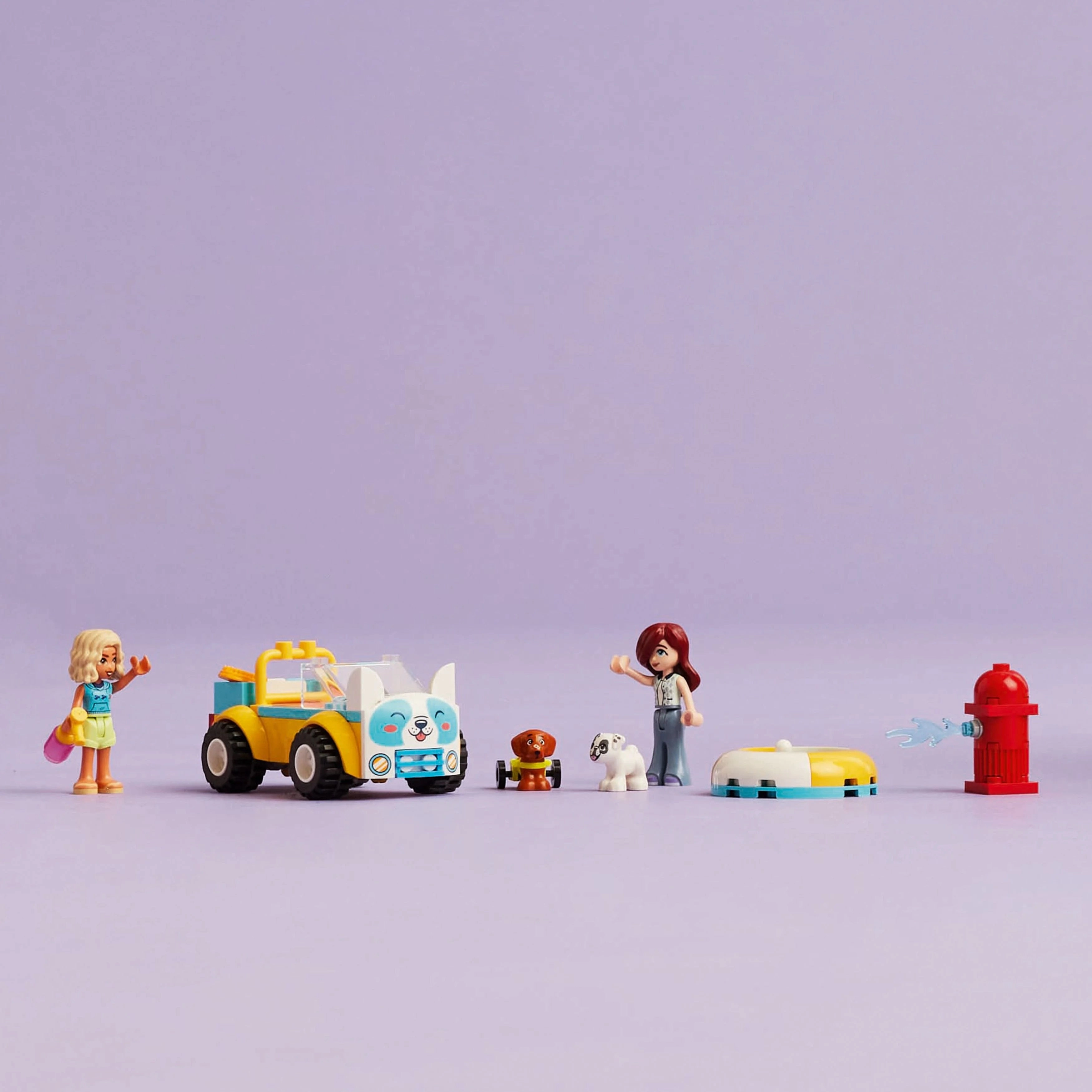 LEGO Friends Dog-Grooming Car, Vehicle Playset, Animal and Nature Pretend-Play Toy for Kids 42635